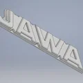 Biểu trưng logo JAWA 350 - Mô hình 3D trang trí xe máy cổ điển - Thumbnail 1