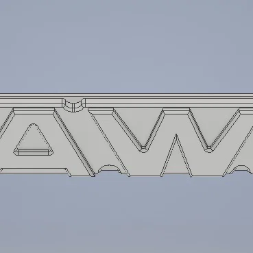 Biểu trưng logo JAWA 350 - Mô hình 3D trang trí xe máy cổ điển