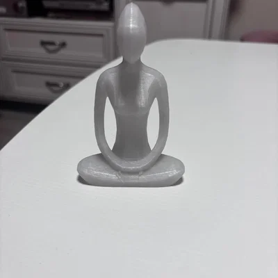 Mô hình tượng người tập Yoga 3D trang trí bàn làm việc
