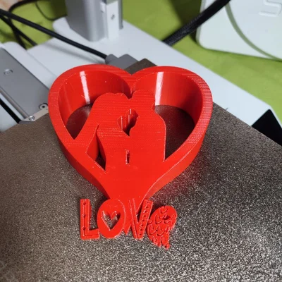 Mô hình trang trí tình yêu San Valentino - Love (File in 3D)