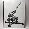 Pháo phòng không Đức Flak 39 - Bản vẽ kỹ thuật (Blueprint) - Poster - Thumbnail 1