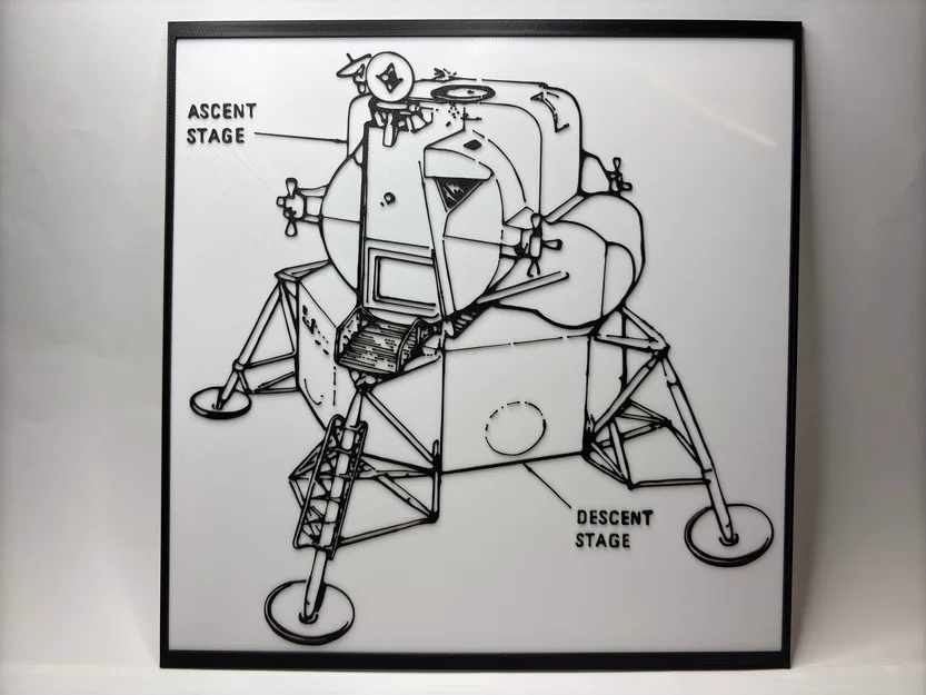 Apollo Lunar Landing Module - Bản vẽ kỹ thuật (Blueprint) - Image 1