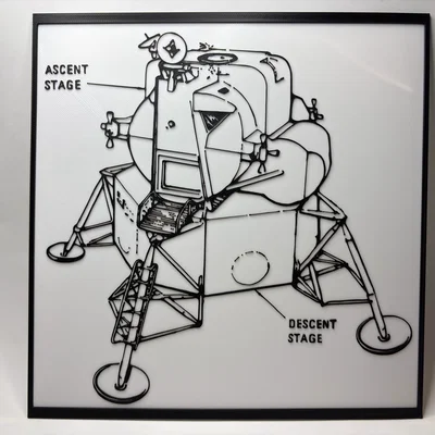 Apollo Lunar Landing Module - Bản vẽ kỹ thuật (Blueprint)
