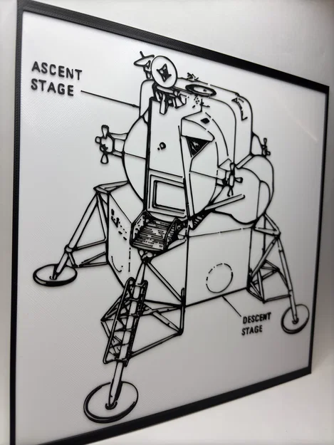 Apollo Lunar Landing Module - Bản vẽ kỹ thuật (Blueprint) - Image 3