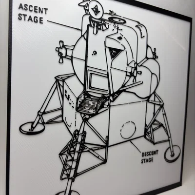 Apollo Lunar Landing Module - Bản vẽ kỹ thuật (Blueprint)
