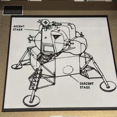 Apollo Lunar Landing Module - Bản vẽ kỹ thuật (Blueprint)