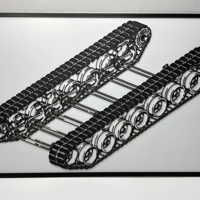 Bản vẽ kỹ thuật Kampfpanzer Leopard 2 - Chain Drive - Blueprint