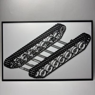 Bản vẽ kỹ thuật Kampfpanzer Leopard 2 - Chain Drive - Blueprint