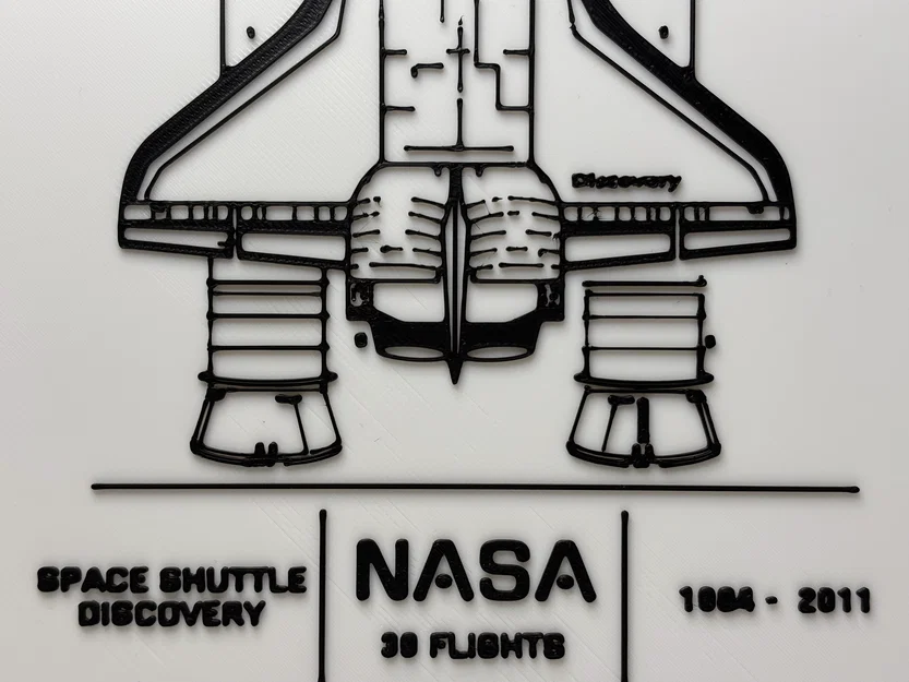 Tàu con thoi Space Shuttle Discovery - Poster - Blueprint - Image 2