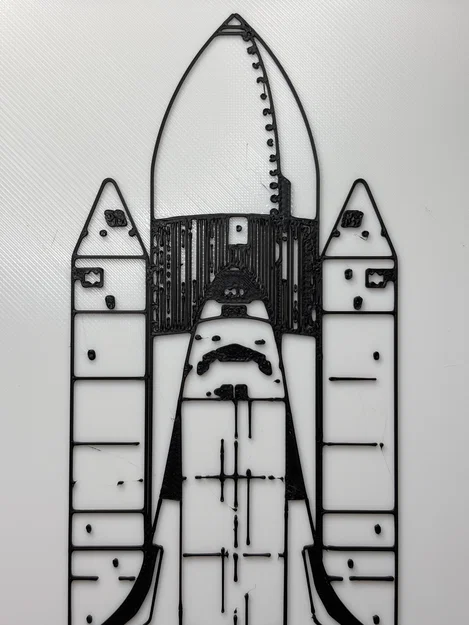 Tàu con thoi Space Shuttle Discovery - Poster - Blueprint - Image 4