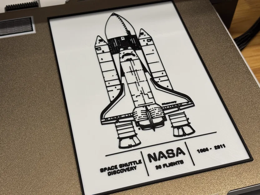 Tàu con thoi Space Shuttle Discovery - Poster - Blueprint - Image 6
