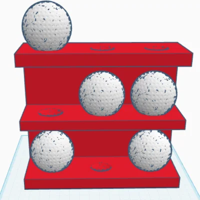 Giá Treo Tường Bóng Golf 3x3