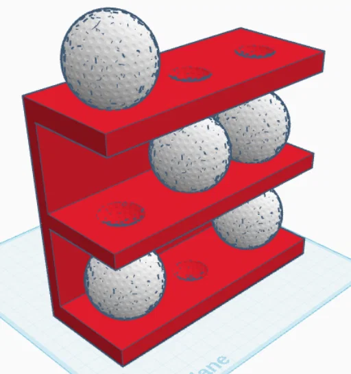 Giá Treo Tường Bóng Golf 3x3 - Image 2