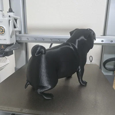 Mô hình chú chó Pug đi vệ sinh (Pooping Pug) ngộ nghĩnh in 3D