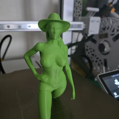 Mô hình 3D cô gái nông dân (Farmer Girl) - Tượng nghệ thuật chất lượng