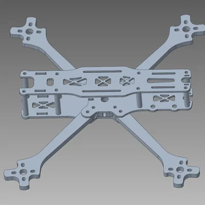 Mô hình CAD chi tiết khung FPV Drone TBS Source One V5