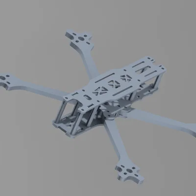 Mô hình CAD chi tiết khung FPV Drone TBS Source One V5