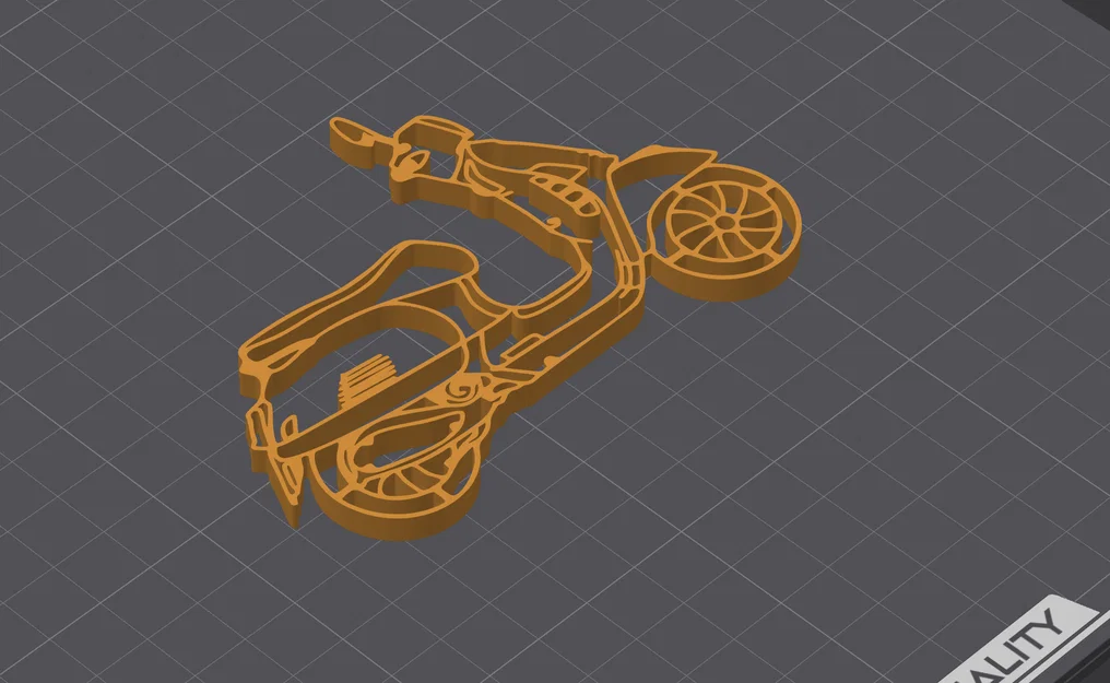 Mô hình trang trí Vespa cách điệu - File in 3D chất lượng cao - Image 1