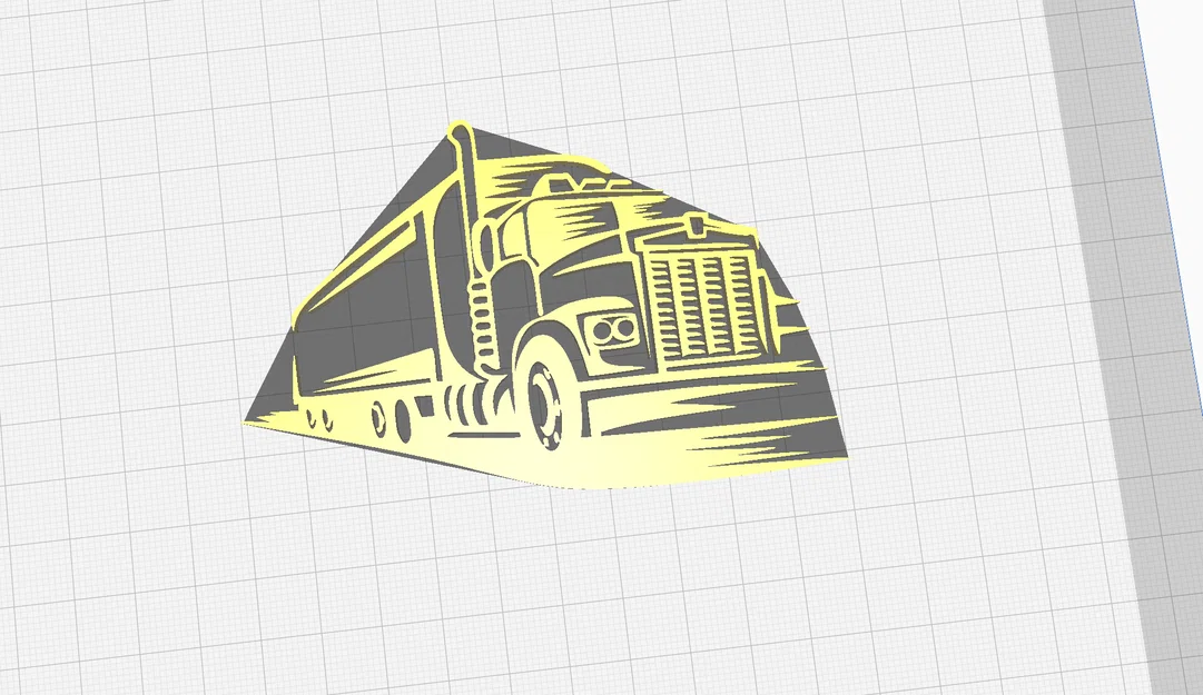 Mô hình trang trí 3D hình xe tải (Truck) siêu chất cho góc làm việc - Image 1