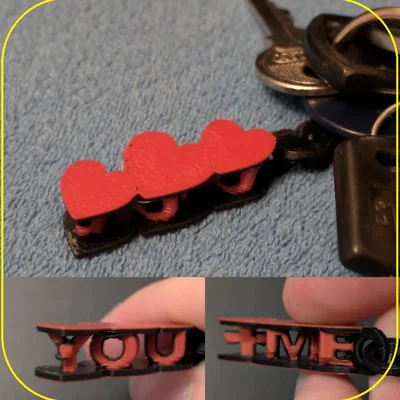 Móc khóa trái tim in 3D: Món quà ý nghĩa cho ngày Valentine