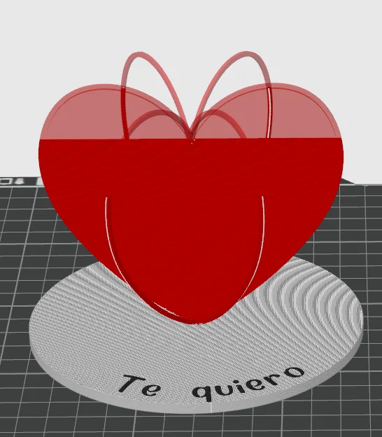 Mô hình trái tim trang trí Valentine 'Te quiero' in 3D xinh xắn - Image 1