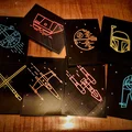 Star Wars Neon Line Art - Boba Fett (Nghệ thuật line neon phát sáng) - Thumbnail 4