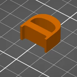 Mô hình 3D chữ D tinh tế – File in 3D trang trí đẹp mắt