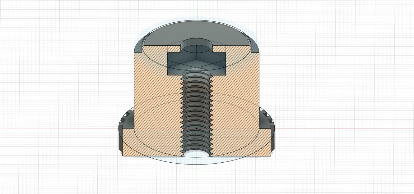 Vít vặn tay M4 (M4 thumb screw) gắn đai ốc M4 - Image 2