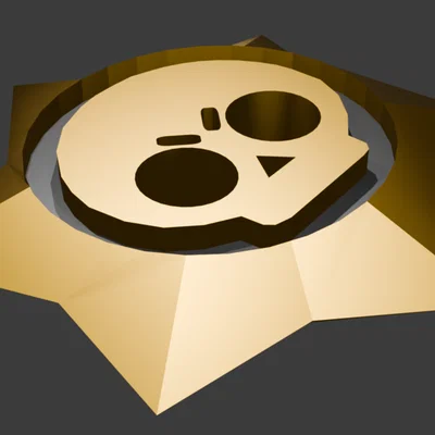 Mô hình Logo Brawl Stars độc đáo cho người hâm mộ in 3D