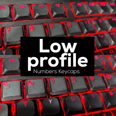 Keycaps số tối giản cho bàn phím cơ