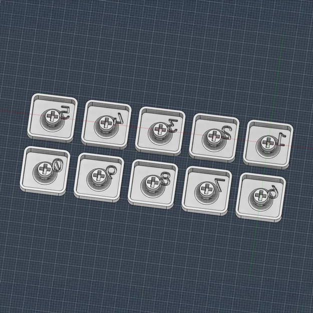 Keycaps số tối giản cho bàn phím cơ - Image 2
