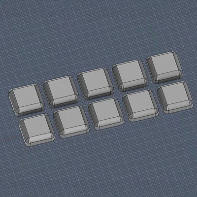 Keycaps số tối giản cho bàn phím cơ