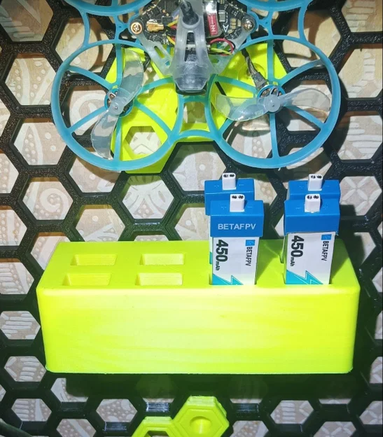Kệ để pin 1S cho Tiny Whoop - Tương thích Honeycomb Storage Wall - Image 1