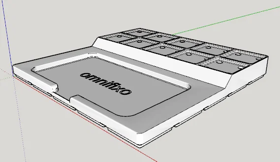 Khay Omnifixo chuẩn Gridfinity có khe gắn nam châm tiện dụng - Image 1