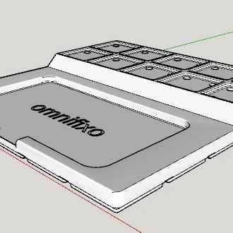 Khay Omnifixo chuẩn Gridfinity có khe gắn nam châm tiện dụng