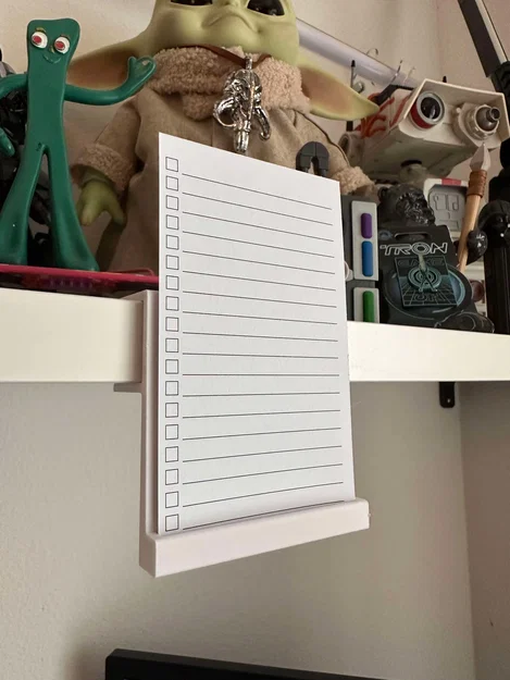 Giá kẹp thẻ công việc gắn kệ (Shelf-mounted Task Card Holder) - Image 1