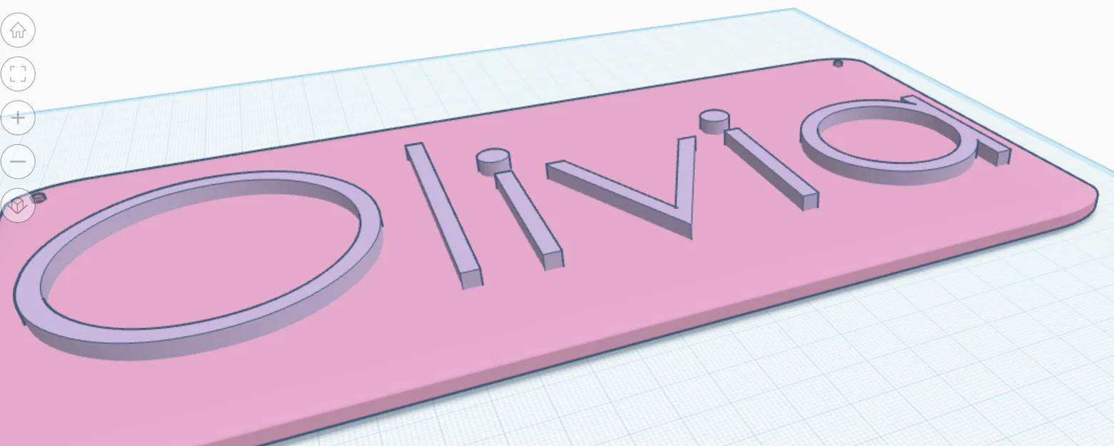 Biển tên trang trí 3D Olivia - Phụ kiện decor phòng xinh xắn - Image 1