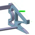 Chân đế bàn phím và Laptop (235mm) bền đẹp in 3D - Thumbnail 1