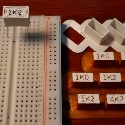 Bộ giữ điện trở có ghi giá trị (Resistor pack with value)