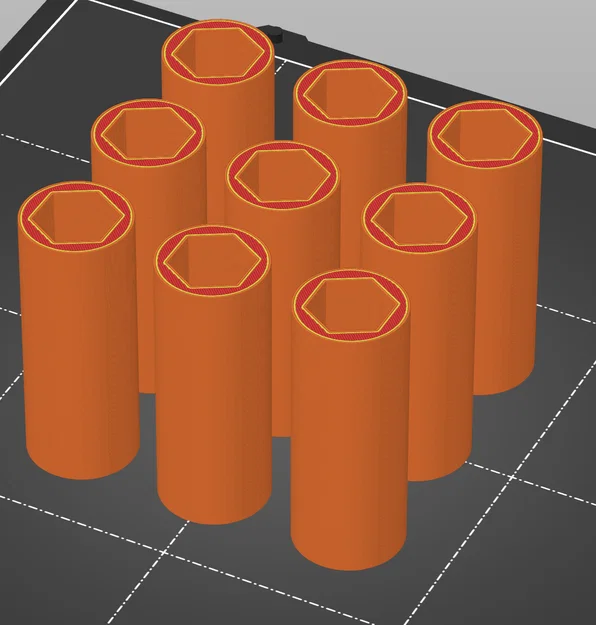Bộ ống đệm trục lục giác 1/2 Hex Spacers in 3D đa năng - Image 1
