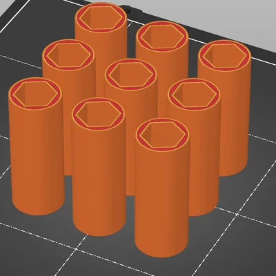 Bộ ống đệm trục lục giác 1/2 Hex Spacers in 3D đa năng
