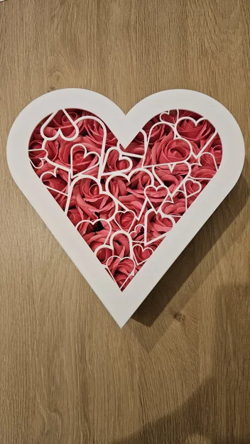 Hộp Quà Hình Trái Tim Có Nắp In 3D (Heart Gifts Box) - Image 1