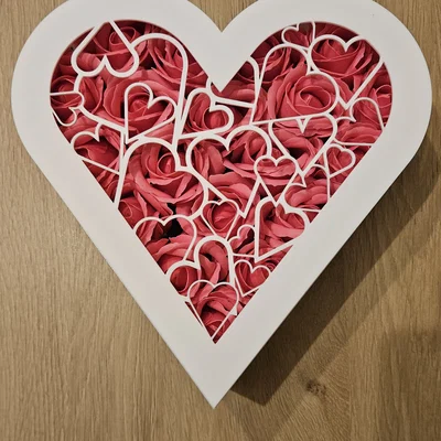 Hộp Quà Hình Trái Tim Có Nắp In 3D (Heart Gifts Box)