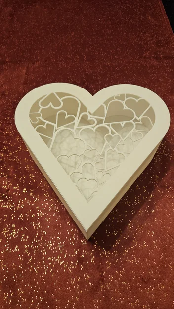 Hộp Quà Hình Trái Tim Có Nắp In 3D (Heart Gifts Box) - Image 2