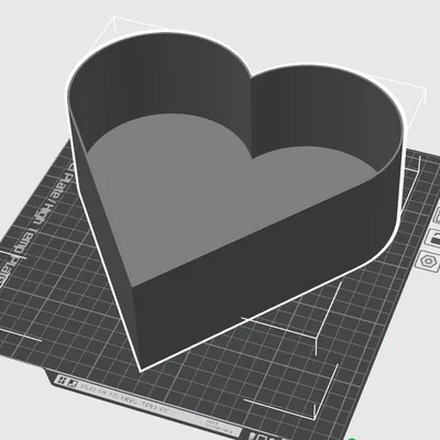 Hộp Quà Hình Trái Tim Có Nắp In 3D (Heart Gifts Box)