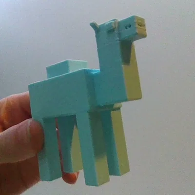Mô hình lạc đà Minecraft - Đồ trang trí in 3D độc đáo cho game thủ