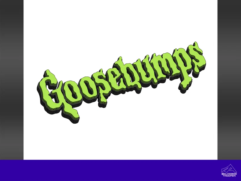 Mô hình logo 3D Goosebumps ấn tượng cho người yêu thích sự kỳ bí - Image 1