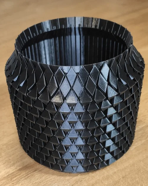 Ống cắm bút trang trí họa tiết hình học in 3D độc đáo - Image 7