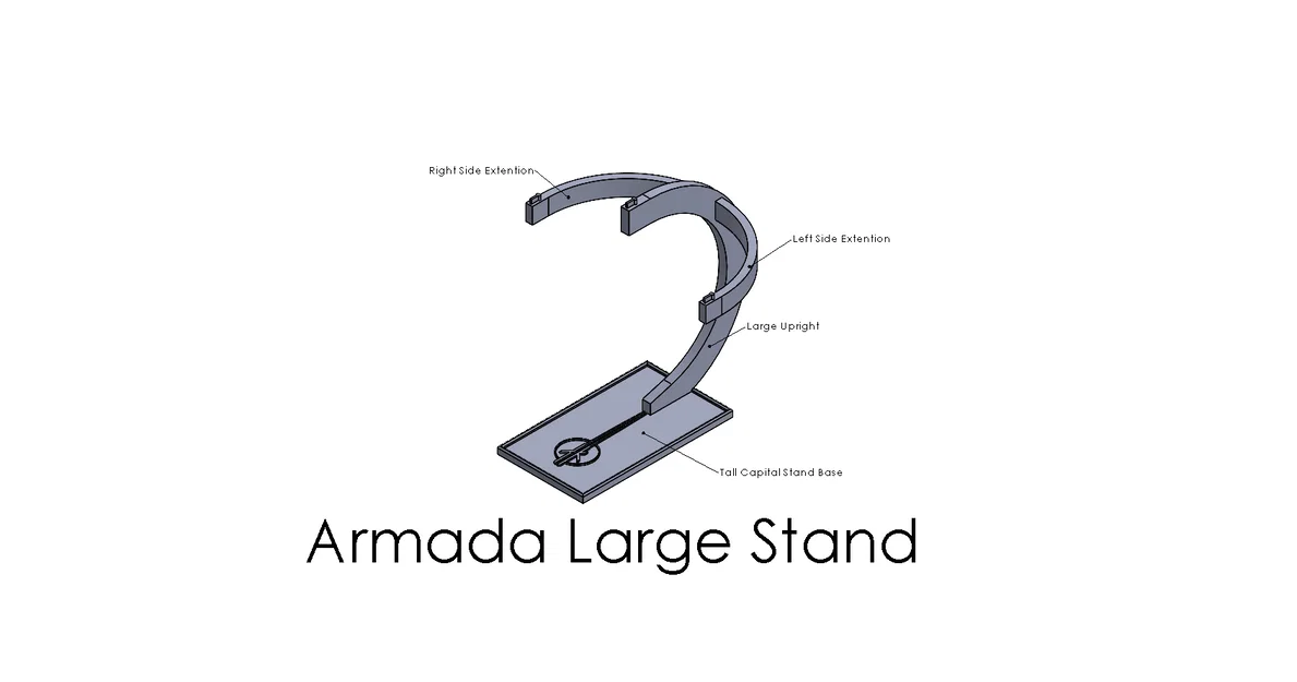 Chân đế 3D trưng bày mô hình hạm đội Star Wars Armada tiện lợi - Image 1