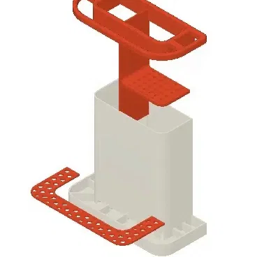 Khay 3D đựng dụng cụ nhà bếp: Khăn, bọt biển và bàn chải